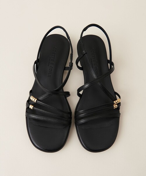 ポルトガルParfois★注目 メタルビーンズ映え 本革サンダル★2色 トッズ TOD'S XXW11K0FH50 GOC サンダル GOLDEN CALF レディース