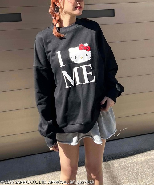 未使用に近い】snidelhomeハローキティ スウェット プルオーバー