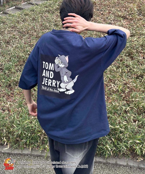 ILL'S（イルズ）の「25SS【TOM&JERRY / トムとジェリー】ビッグシルエットバックプリントTシャツ ユニセックス（Tシャツ/カットソー・メンズ・ブルー系その他/ホワイト系その他/ホワイト/ブラック/レッド系その他2/ホワイト系その他2/ブラック系その他/ブラック系その他2/イエロー/ホワイト系その他3/ブラック系その他5/ブラック系その他4/ブラック系その他3/ホワイト系その他5/ホワイト系その他4・L/M）」の13枚目の写真