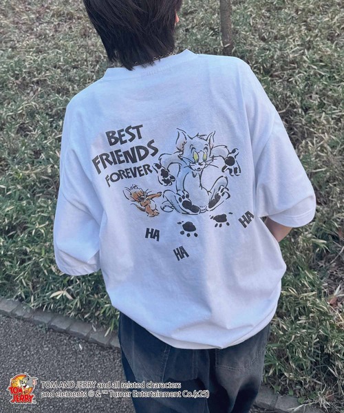 トムとジェリー Tシャツ(L) アパレル TOM and JERRY トムとジェリー Tシャツ アッシュ(アッシュ