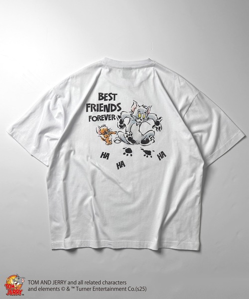 ILL'S（イルズ）の「25SS【TOM&JERRY / トムとジェリー】ビッグシルエットバックプリントTシャツ ユニセックス（Tシャツ/カットソー・メンズ・ブルー系その他/ホワイト系その他/ホワイト/ブラック/レッド系その他2/ホワイト系その他2/ブラック系その他/ブラック系その他2/イエロー/ホワイト系その他3/ブラック系その他5/ブラック系その他4/ブラック系その他3/ホワイト系その他5/ホワイト系その他4・L/M）」の16枚目の写真
