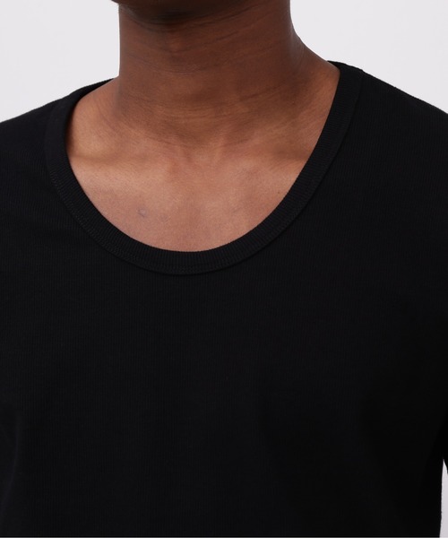 AVIREX（アヴィレックス）の「《DAILY/デイリー》2/3 SLEEVE U-NECK T-SHIRT / デイリーウェア 2/3 スリーブ Uネック Tシャツ/ AVIREX / アヴィレックス（Tシャツ/カットソー・メンズ・ブラック/ホワイト/グレー/チャコール・X-LARGE/LARGE/MEDIUM/SMALL）」の14枚目の写真