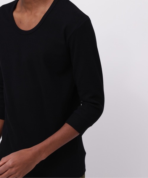 AVIREX（アヴィレックス）の「《DAILY/デイリー》2/3 SLEEVE U-NECK T-SHIRT / デイリーウェア 2/3 スリーブ Uネック Tシャツ/ AVIREX / アヴィレックス（Tシャツ/カットソー・メンズ・ブラック/ホワイト/グレー/チャコール・X-LARGE/LARGE/MEDIUM/SMALL）」の15枚目の写真