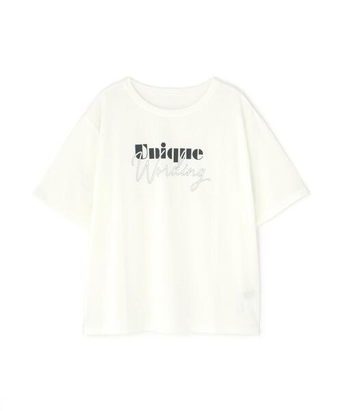 N.（N. Natural Beauty Basic）（エヌエヌナチュラルビューティーベーシック）の「ミックスフォントボクシーロゴT（Tシャツ/カットソー・レディース・グレー/ホワイト系その他・MEDIUM）」の10枚目の写真