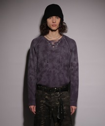 HARE | 【UNDERGROUND MODE】レースアップニット(HARE)(ニット/セーター)