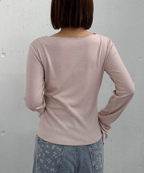 styling/ スタイリング】アシメテレコカットトップス オンライン完売