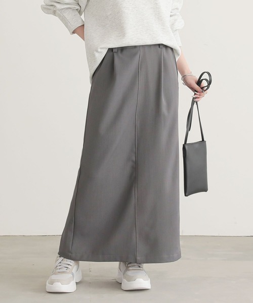 n'OrLABEL（ノアールレーベル）の「『ツイルナロースカート』（スカート・レディース・チャコール/ベージュ/ブラック・2/1）」の7枚目の写真