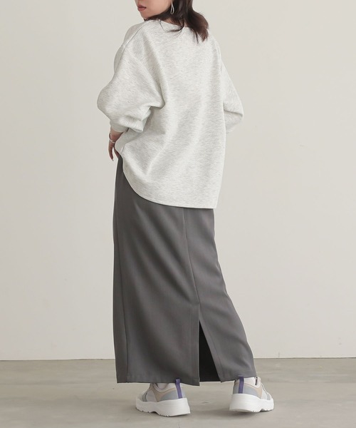 n'OrLABEL（ノアールレーベル）の「『ツイルナロースカート』（スカート・レディース・チャコール/ベージュ/ブラック・2/1）」の9枚目の写真