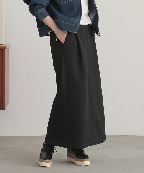 n'OrLABEL（ノアールレーベル）の「『ツイルナロースカート』（スカート・レディース・チャコール/ベージュ/ブラック・2/1）」の11枚目の写真