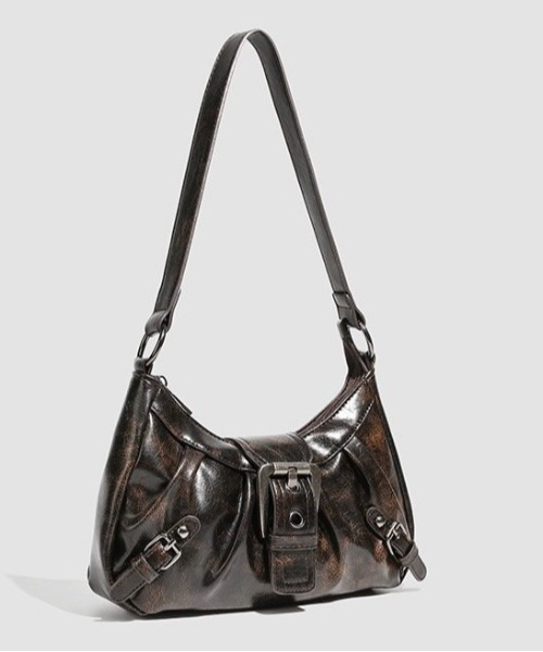 almo（アルモ）の「【LAMPOON】ベルトデザインハンドバッグ（ハンドバッグ・レディース・ブラウン/ブラック・FREE）」の10枚目の写真