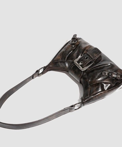 almo（アルモ）の「【LAMPOON】ベルトデザインハンドバッグ（ハンドバッグ・レディース・ブラウン/ブラック・FREE）」の11枚目の写真