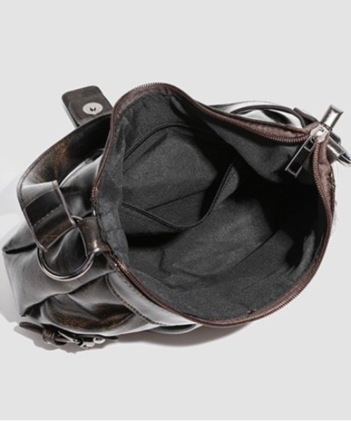 almo（アルモ）の「【LAMPOON】ベルトデザインハンドバッグ（ハンドバッグ・レディース・ブラウン/ブラック・FREE）」の13枚目の写真