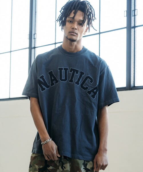 【NAUTICA】★人気★ピグメント アーチロゴ 半袖Tシャツ セール】NAUTICA/ノーティカ Pigment Dyed Arch Logo S/S Tee