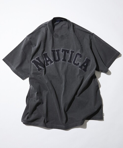 【NAUTICA】★人気★ピグメント アーチロゴ 半袖Tシャツ NAUTICA（ノーティカ）の「NAUTICA/ノーティカ Pigment Dyed