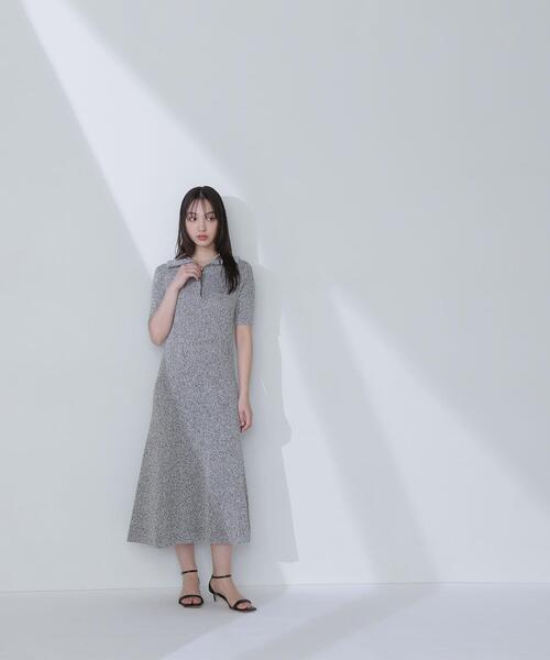 NATURAL BEAUTY BASIC（ナチュラルビューティーベーシック）の「◇ハーフジップナローニットワンピース（ワンピース・レディース・ネイビー/ブラック系その他・MEDIUM/P/S）」の5枚目の写真