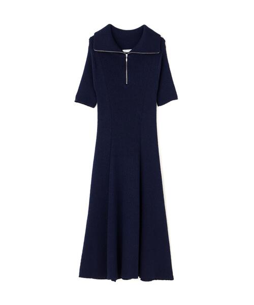 NATURAL BEAUTY BASIC（ナチュラルビューティーベーシック）の「◇ハーフジップナローニットワンピース（ワンピース・レディース・ネイビー/ブラック系その他・MEDIUM/P/S）」の19枚目の写真