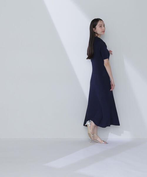 NATURAL BEAUTY BASIC（ナチュラルビューティーベーシック）の「◇ハーフジップナローニットワンピース（ワンピース・レディース・ネイビー/ブラック系その他・MEDIUM/P/S）」の22枚目の写真