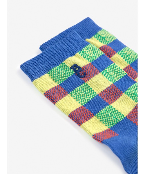 BOBO CHOSES(ボボショーズ)の「BC Vichy short socks(ソックス/靴下・キッズ・チェック・16/18/20/22)」の3枚目の写真