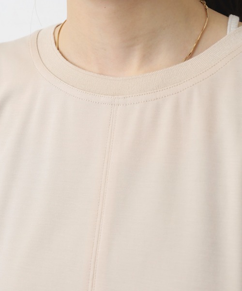 EGLANTINE(エグランティーヌ)の「EGLANTINE 袖レース 素材切り替え 長袖カットソー(Tシャツ/カットソー・レディース・ネイビー/ベージュ/オフホワイト・40)」の19枚目の写真