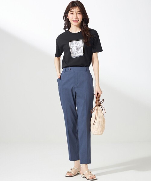 ANY SIS(エニィスィス)の「【ストレッチ・接触冷感・撥水・UVカット・洗える】エアリーストレッチ テーパードパンツ(その他パンツ・レディース・ピンク系/ベージュ系/ネイビー系/ライトグリーン系/ホワイト系/ダルブルー系/ブラック系・4)」の12枚目の写真