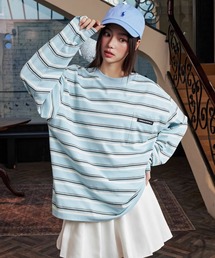 HARSH AND CRUEL Tシャツ 長袖 カットアウト おしゃれ トップス HARSH AND CRUEL(ハーシュアンドクルーエル) Tシャツ
