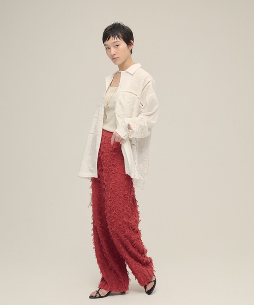 セール】【eL】12G Fringe Knit Pants/328287（その他パンツ