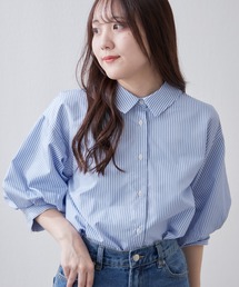 Remind me and forever | 後ろレースアップボリューム袖ブラウス(シャツ/ブラウス)