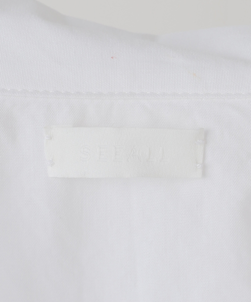 SEEALL（シーオール）の「SEEALL POINTED COLLAR CLASSIC SHIRTS SAW53 SH301：シャツ（シャツ/ブラウス・レディース・ホワイト・38）」の3枚目の写真
