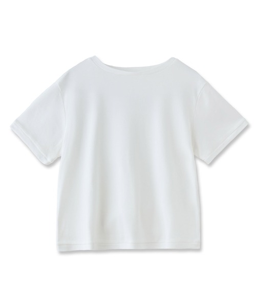 LA MARINE FRANCAISE（マリン フランセーズ）の「フライスフレアTシャツ（Tシャツ/カットソー・レディース・ホワイト/カーキ/ネイビー・FREE）」の2枚目の写真