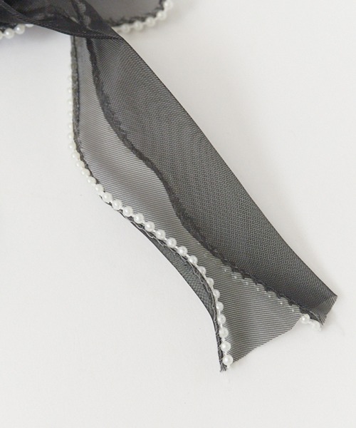 ROOPTOKYO（ループトウキョウ）の「Pearl design sheer ribbon chou chou/パールデザイン シア―リボンシュシュ（シュシュ・レディース・ピンク/グリーン/ブラック/アイボリー・FREE）」の15枚目の写真