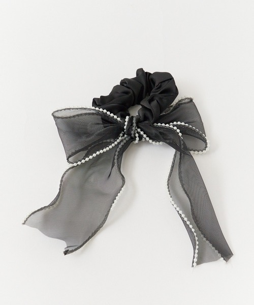 ROOPTOKYO（ループトウキョウ）の「Pearl design sheer ribbon chou chou/パールデザイン シア―リボンシュシュ（シュシュ・レディース・ピンク/グリーン/ブラック/アイボリー・FREE）」の9枚目の写真