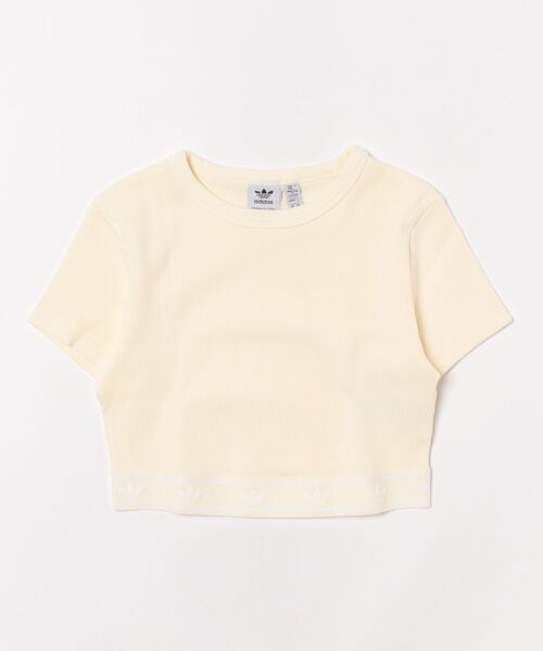 ★adidas★ Ribbed short sleeve top JD0040 ADIDAS RIB SS TOP JD0040 T-SHIRT SHORT SLEEVE (W) | Sonee Sports