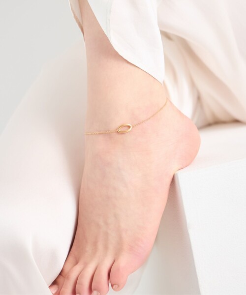 ete(エテ)の「○オーバル アンクレット(アンクレット・レディース・イエローゴールド・FREE)」の5枚目の写真