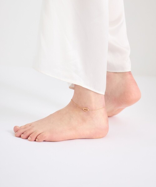ete(エテ)の「○オーバル アンクレット(アンクレット・レディース・イエローゴールド・FREE)」の6枚目の写真