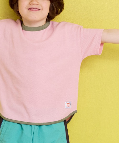 Life Support Products（ライフサポートプロダクツ）の「【吸水速乾】サーマルメッシュ無地Tシャツ（Tシャツ/カットソー・キッズ・チャコール/ライトピンク/グリーン/ブルー/オフホワイト・100/130/80/120/110/90/150/140/95）」の7枚目の写真