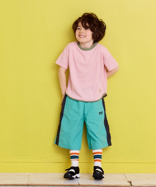 Life Support Products（ライフサポートプロダクツ）の「【吸水速乾】サーマルメッシュ無地Tシャツ（Tシャツ/カットソー・キッズ・チャコール/ライトピンク/グリーン/ブルー/オフホワイト・100/130/80/120/110/90/150/140/95）」の9枚目の写真