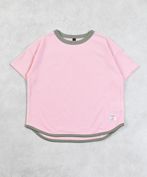 Life Support Products（ライフサポートプロダクツ）の「【吸水速乾】サーマルメッシュ無地Tシャツ（Tシャツ/カットソー・キッズ・チャコール/ライトピンク/グリーン/ブルー/オフホワイト・100/130/80/120/110/90/150/140/95）」の21枚目の写真