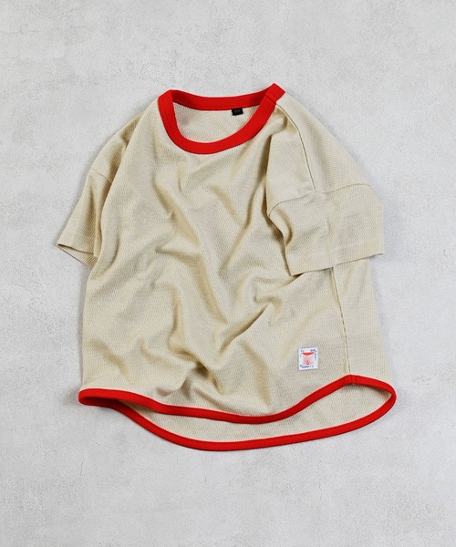 Life Support Products（ライフサポートプロダクツ）の「【吸水速乾】サーマルメッシュ無地Tシャツ（Tシャツ/カットソー・キッズ・チャコール/ライトピンク/グリーン/ブルー/オフホワイト・100/130/80/120/110/90/150/140/95）」の18枚目の写真