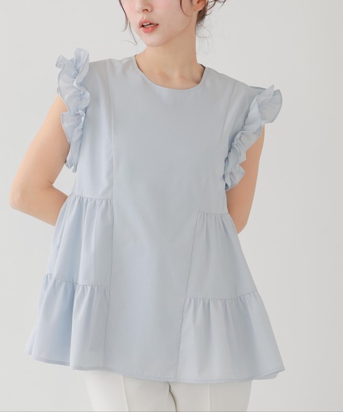 ZOZO限定商品】ダイヤジャガードティアードトップス【宅配便