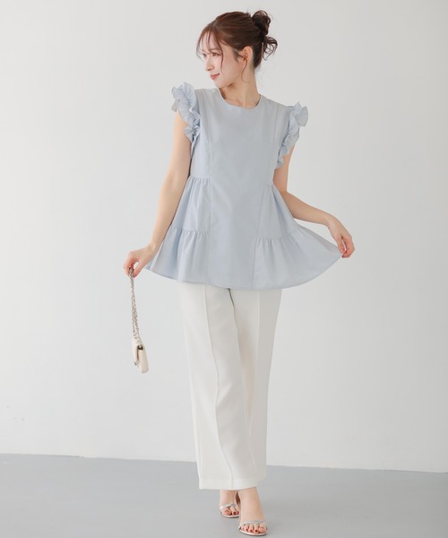 ショルダーフリルティアードトップス（その他トップス）｜Fit