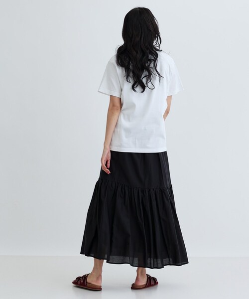 GALLEST(ギャレスト)の「ティアードボイルスカート(スカート・レディース・ブラウン系その他/ブラック/ホワイト・38/36)」の6枚目の写真