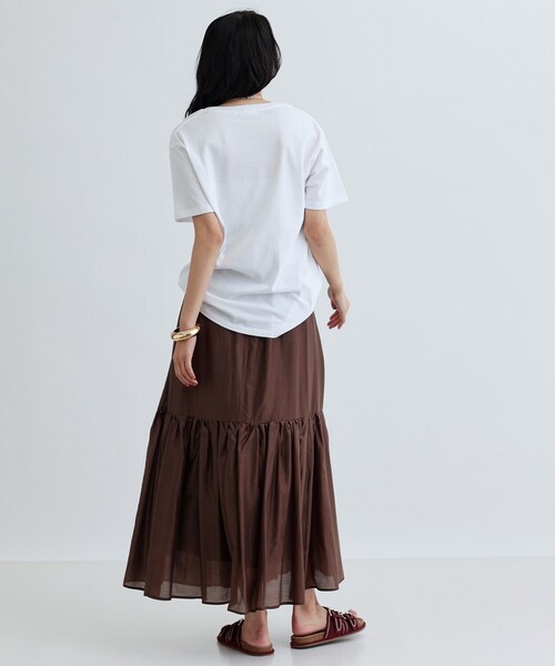 GALLEST(ギャレスト)の「ティアードボイルスカート(スカート・レディース・ブラウン系その他/ブラック/ホワイト・38/36)」の11枚目の写真