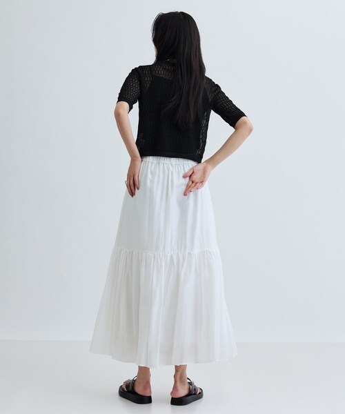 GALLEST(ギャレスト)の「ティアードボイルスカート(スカート・レディース・ブラウン系その他/ブラック/ホワイト・38/36)」の17枚目の写真