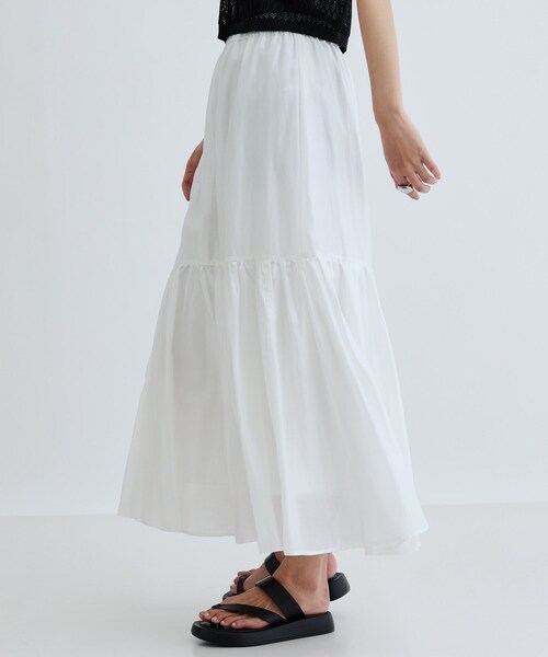 GALLEST(ギャレスト)の「ティアードボイルスカート(スカート・レディース・ブラウン系その他/ブラック/ホワイト・38/36)」の19枚目の写真