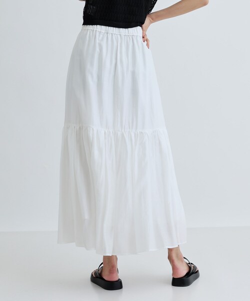 GALLEST(ギャレスト)の「ティアードボイルスカート(スカート・レディース・ブラウン系その他/ブラック/ホワイト・38/36)」の20枚目の写真