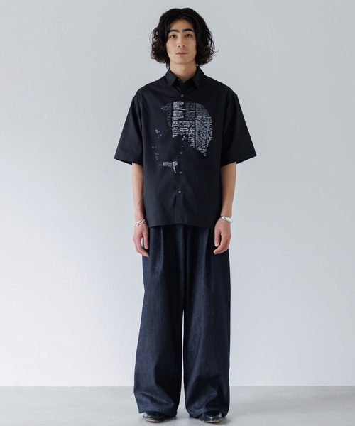 新品8割引 HUSBANDS シャツ L 42 renoma paris セール】RY/NYローン オーバーサイズド バンドカラーシャツ / RY
