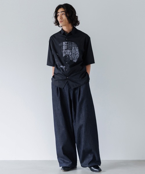 SINSS（シンス）の「Graphic shirt / グラフィックシャツ（シャツ/ブラウス・メンズ・ブラック/ホワイト・LARGE/MEDIUM/SMALL）」の16枚目の写真