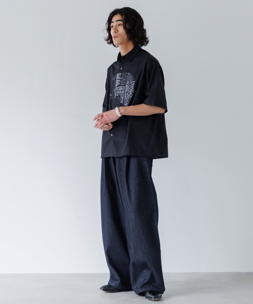 SINSS（シンス）の「Graphic shirt / グラフィックシャツ（シャツ/ブラウス・メンズ・ブラック/ホワイト・LARGE/MEDIUM/SMALL）」の17枚目の写真