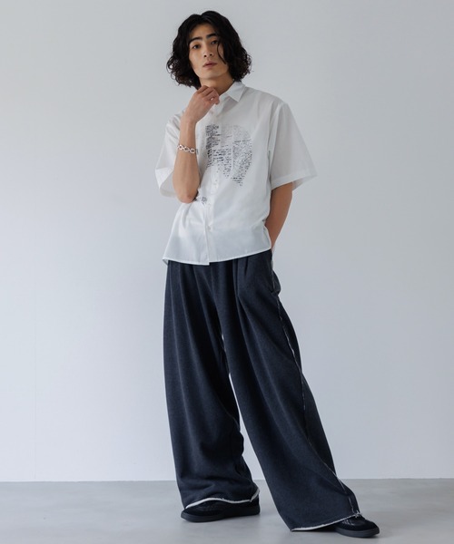 SINSS（シンス）の「Graphic shirt / グラフィックシャツ（シャツ/ブラウス・メンズ・ブラック/ホワイト・LARGE/MEDIUM/SMALL）」の20枚目の写真