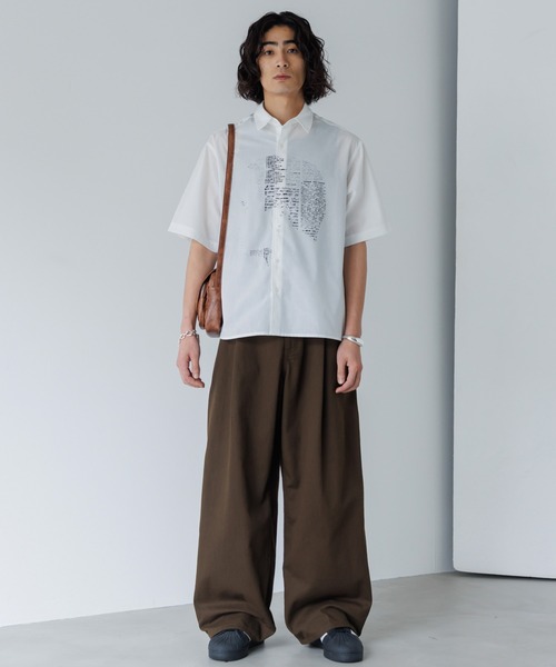 SINSS（シンス）の「Graphic shirt / グラフィックシャツ（シャツ/ブラウス・メンズ・ブラック/ホワイト・LARGE/MEDIUM/SMALL）」の21枚目の写真